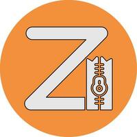 Small Z Vector Icon