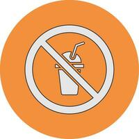 No Beverage Vector Icon