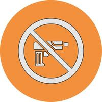 No Weapons Vector Icon