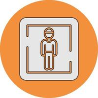 Male Toilet Sign Vector Icon