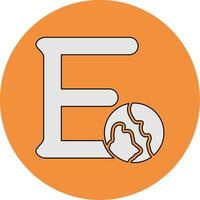 Capital E Vector Icon