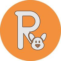 Capital R Vector Icon