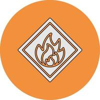 Flammable Vector Icon