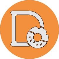 Capital D Vector Icon