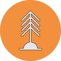 icono de vector de árbol de pino