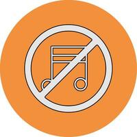 No Music Vector Icon