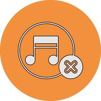 No Music Vector Icon