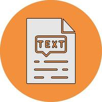 Text Vector Icon