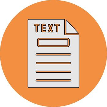 Text Vector Icon