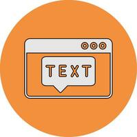 Text Vector Icon