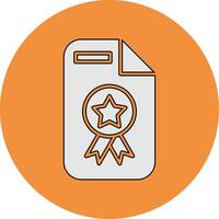 icono de vector de certificado