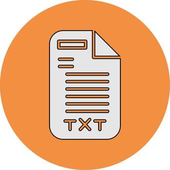 texto archivo vector icono