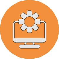 Computer Vector Icon