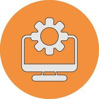 Computer Vector Icon