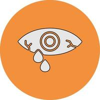 acuoso ojo vector icono