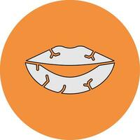 Dried Lips Vector Icon