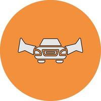 Flying Car Vector Icon