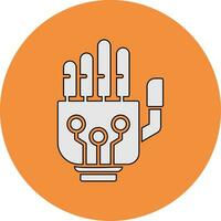 Robotic Hand Vector Icon