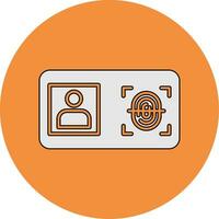 Biometric Identification Vector Icon