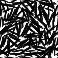 Seamless pattern with black pencil brushstrokes vector