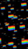 arco iris bandera orgullo mosca mediante movimiento antecedentes video