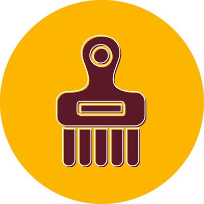 Afro Comb Vector Icon