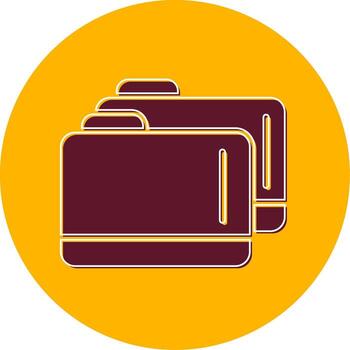 icono de vector de carpeta