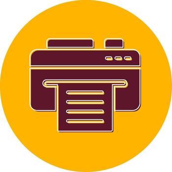 icono de vector de impresora