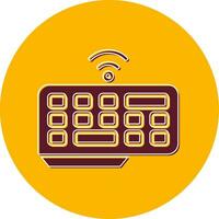 Wireless Keyboard Vector Icon