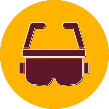 icono de vector de gafas ar