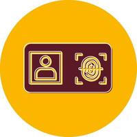 Biometric Identification Vector Icon