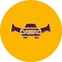 icono de vector de coche volador