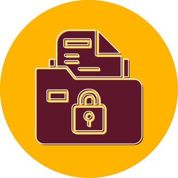 Secure Folder Vector Icon