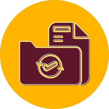 icono de vector de carpeta