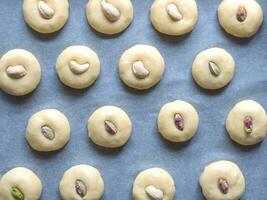 Arabic sweets, festive Arabic cookies. photo