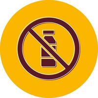 No Bottle Vector Icon