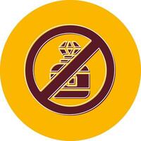 No Perfume Vector Icon