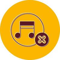 No Music Vector Icon