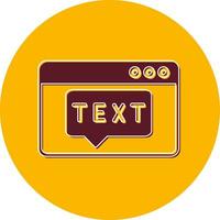 Text Vector Icon