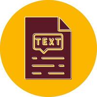 Text Vector Icon