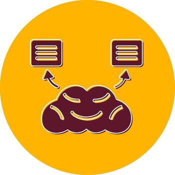 natural idioma Procesando vector icono