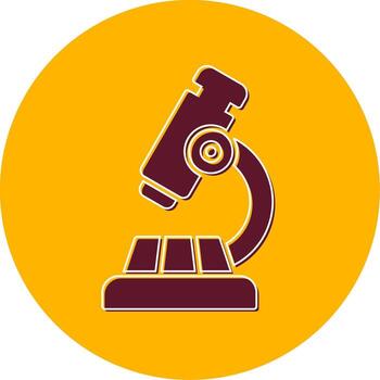icono de vector de microscopio