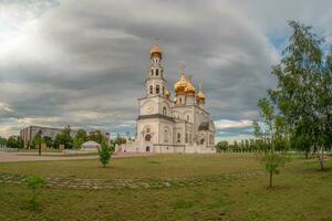 Transfiguration Cathedral of Abakan. The Republic of Khakassia. Russia. photo