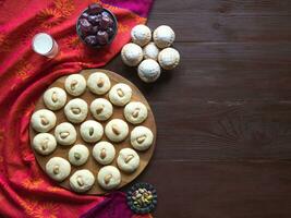 Arabic sweets, festive Arabic cookies. photo