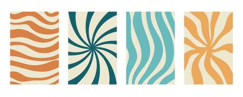 Abstract shapes naive playful background set vector