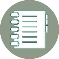 Notebook Vector Icon