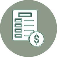 Invoice Vector Icon