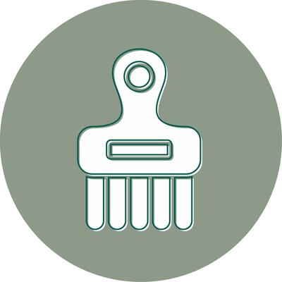 Afro Comb Vector Icon