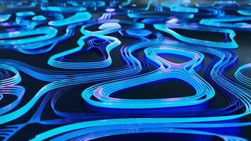 glowing lines loop animated background 4k video