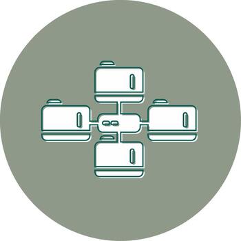 icono de vector de base de datos